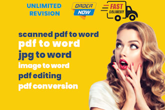 convert pdf to word in 1 hour half hour
