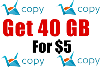 expand 40GB storage in total for your copy account