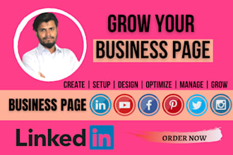 setup and create linkedin company page and facebook page creation