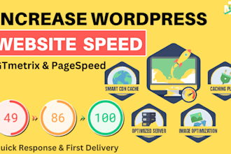 do wordpress speed optimization, guaranteed 90 plus speed on mobile and desktop