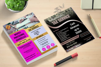 create professional tax flyer
