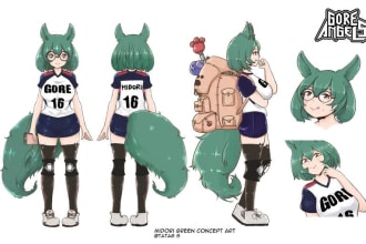 anime character design sheet