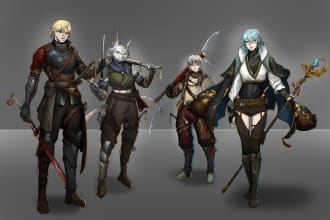 draw your dnd or anime character design