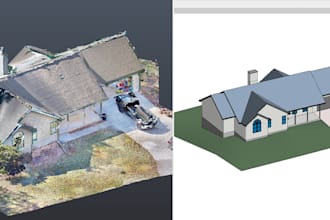 create revit bim model from point cloud