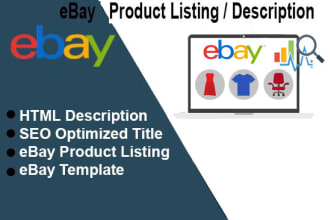do product listing, on ebay SEO listing, ebay lister