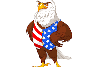 be create excellent patriotic logo design with express deliver