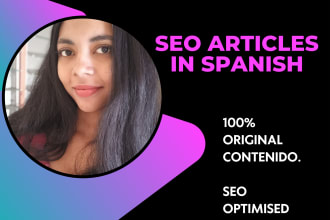 write spanish SEO article for you