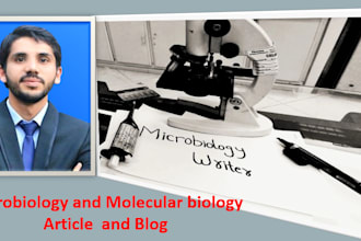 write article, blog related to microbiology and molecular biology