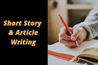 be your creative story writer and article writer