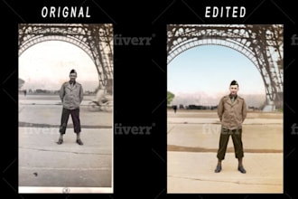 image restore,repair,color,fix damage old photo restoration