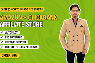 create autopilot amazon and clickbank affiliate store