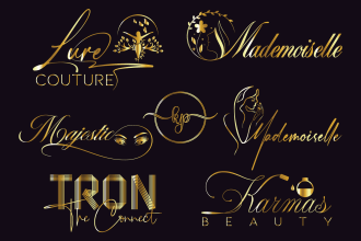 do fashion, beauty, cosmetic spa hair eyelashes salon minimal logo