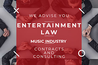 provide music and entertainment law contracts and consulting