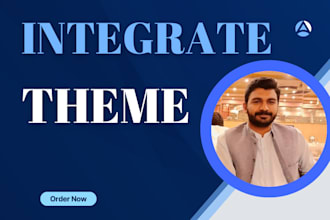 integrate theme in laravel framework