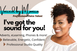 record an engaging professional american female voice over