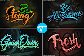 design creative typography for your logo, hoodie, tshirt, and more