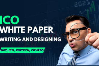 write and design professional ico white paper for crypto