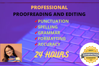 provide professional proofreading and editing services