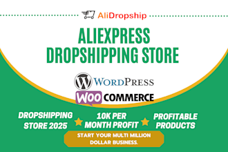 design automated alidropship aliexpress wordpress woocommerce dropshipping store