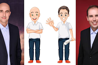turn your image into a 2d cartoon character