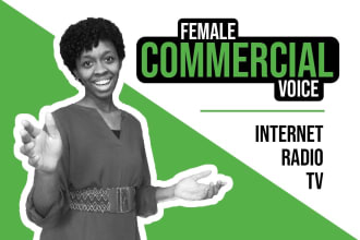 be your versatile female commercial voice