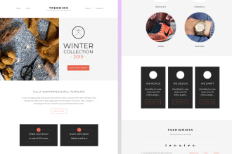 do professional email newsletter design template