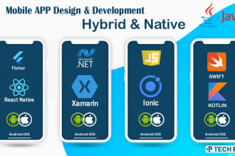 do mobile app flutter react native ionic xamarin swift kotlin objective c java