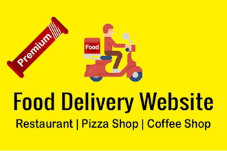 develop restaurant website or online food delivery website