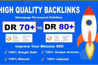 provide high DR dofollow backlinks for offpage SEO