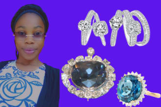 do jewelry design, jewelry logo, 3d modelling and rendering