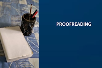 do proofreading of book