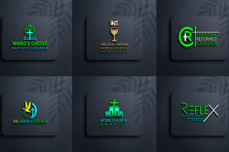 design best quality unique church home logo in 24 hours