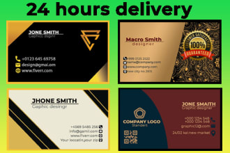 do professional business card design and super fast delivery