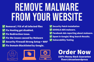 remove malware, recover hacked wordpress, security fix