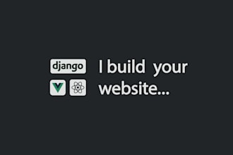 build websites with django, vuejs and rest apis
