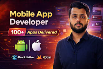 develop mobile apps for android and ios in react native expo