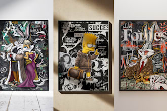 create amazing canvas wall art designs