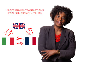 translate between english, french, italian