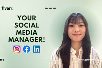 be your social media manager and content creator