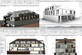 create 3d sketchup model and revit architecture