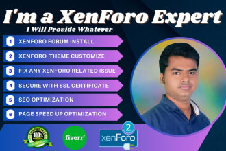 fix, customize, and develop the xenforo community forum