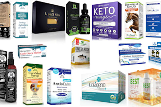 do 3d box mockup from your label