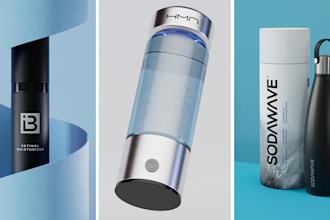 create 3d model and render your product