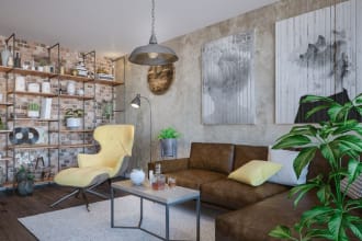 create realistic canvas wall art mockups