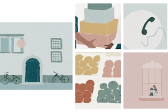 create unique illustrations and graphics for social media