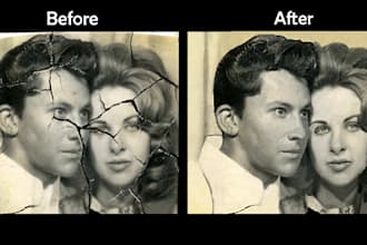 restore, repair, fix damaged photo within 1 hour