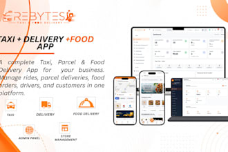 develop taxi and food delivery app for ios android