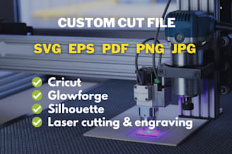 design custom svg for cricut, silhouette, and glowforge