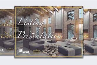 design modern premium listing presentation and buyer guide