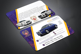 do car wash, auto detailing, car business card design